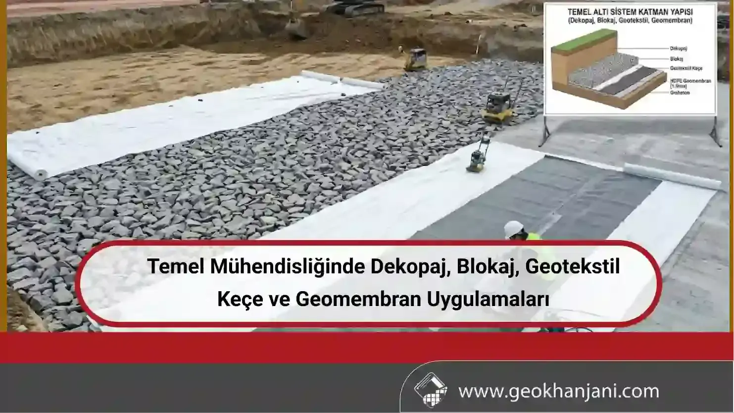 Temel Mühendisliğinde Dekopaj, Blokaj, Geotekstil Keçe ve Geomembran Uygulamaları: Teorik Esaslar, Katman Tasarımı ve Uygulama Standartları