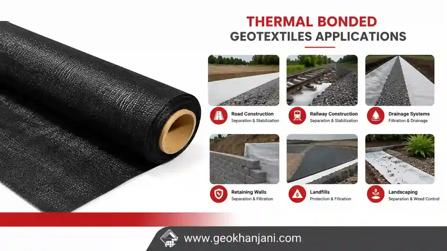 Thermal Bonded Geotextiles Applications