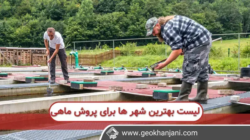 بهترین شهر های پرورش ماهی شامل اصفهان و فارس و شهر های شمالی و جنوبی است