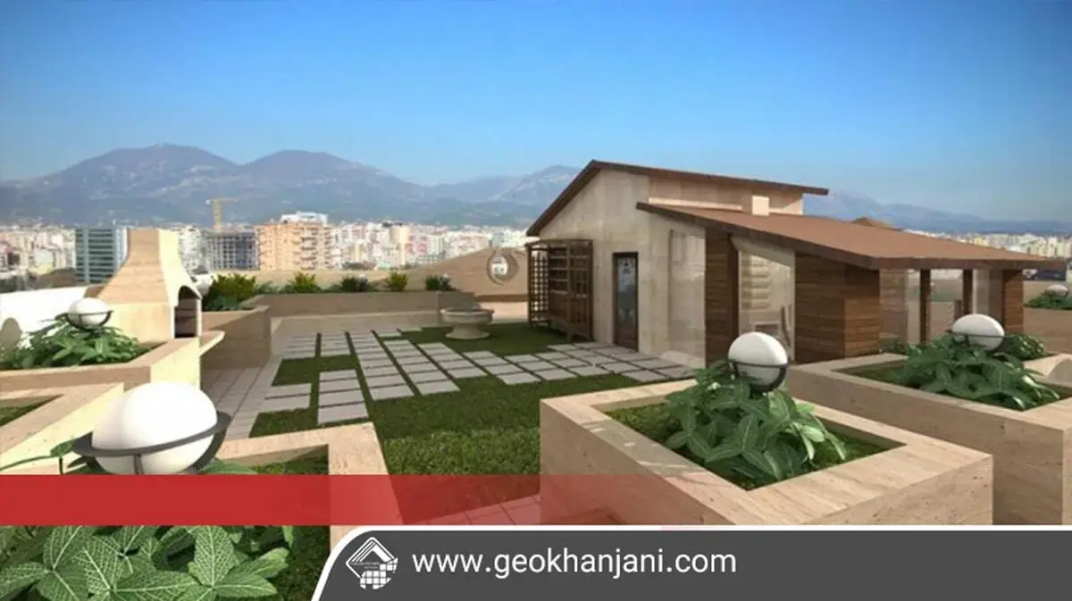 نمونهای از روف گاردن حرفهای ساخته شده توسط شرکت ژئوخانجانی