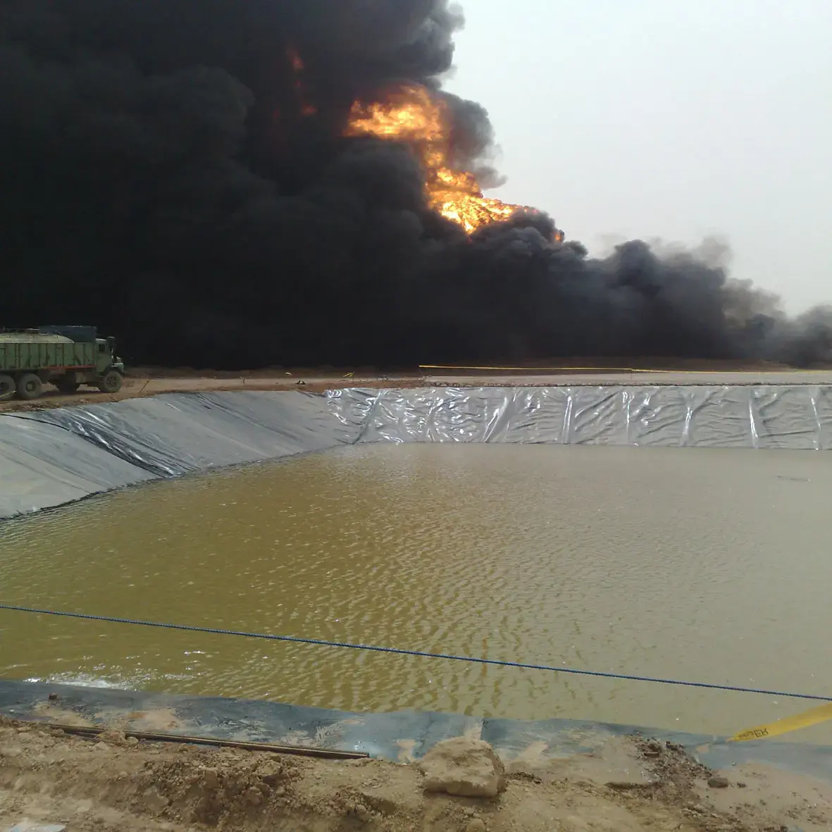 Firefighting water storage tank, Naft Shahr