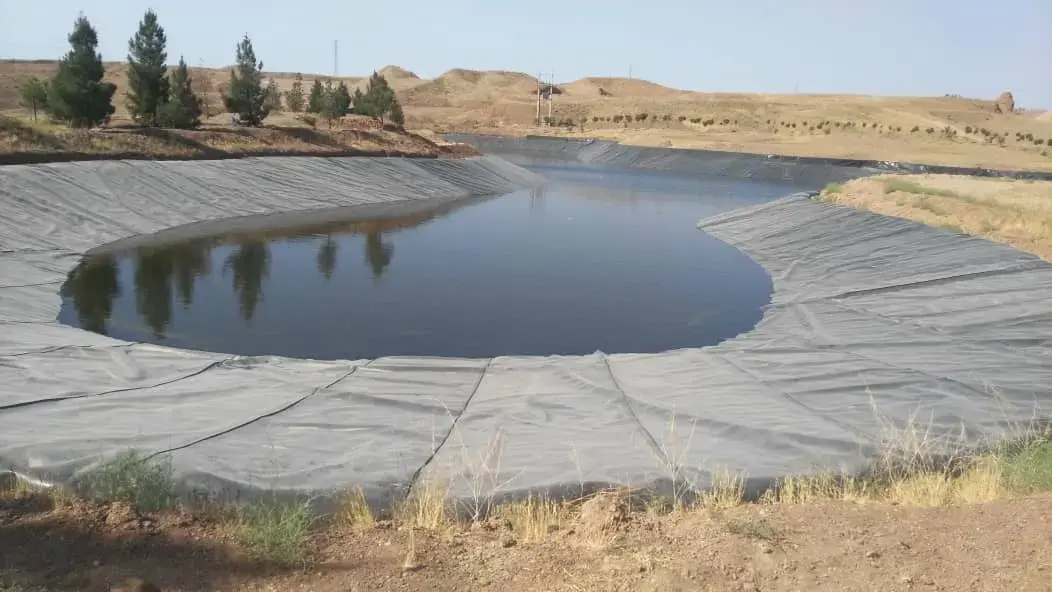 ساخت استخر ذخیره آب سرزمین ایرانیان با ورق ژئوممبران